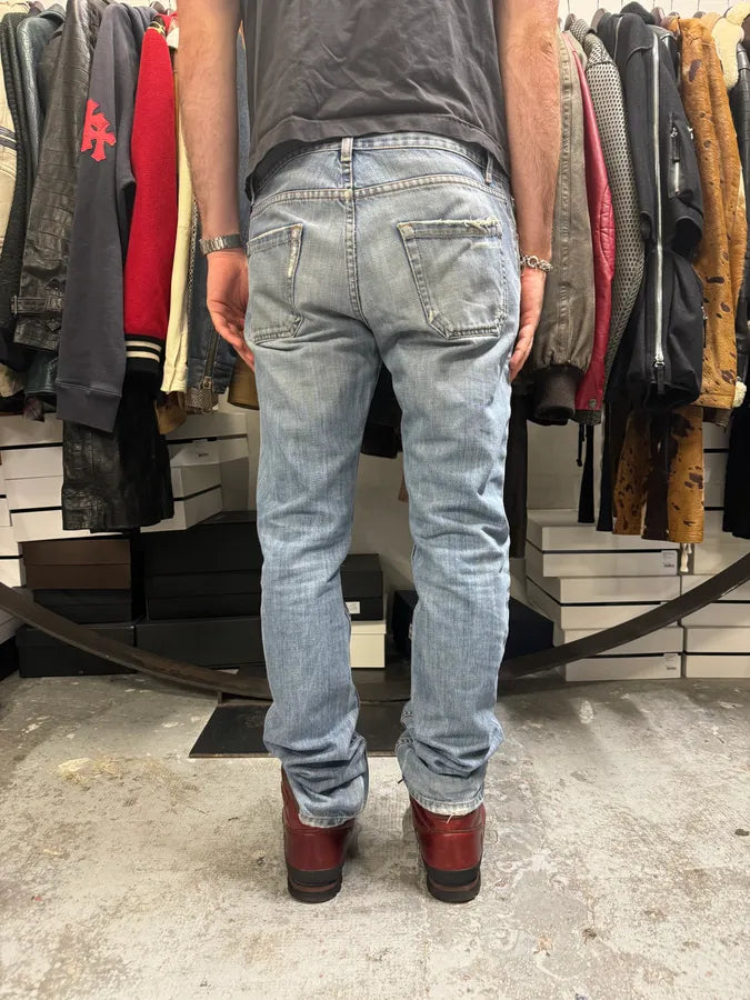 2000s Prada Blue Faded Denim Jeans xSLNrJE 2