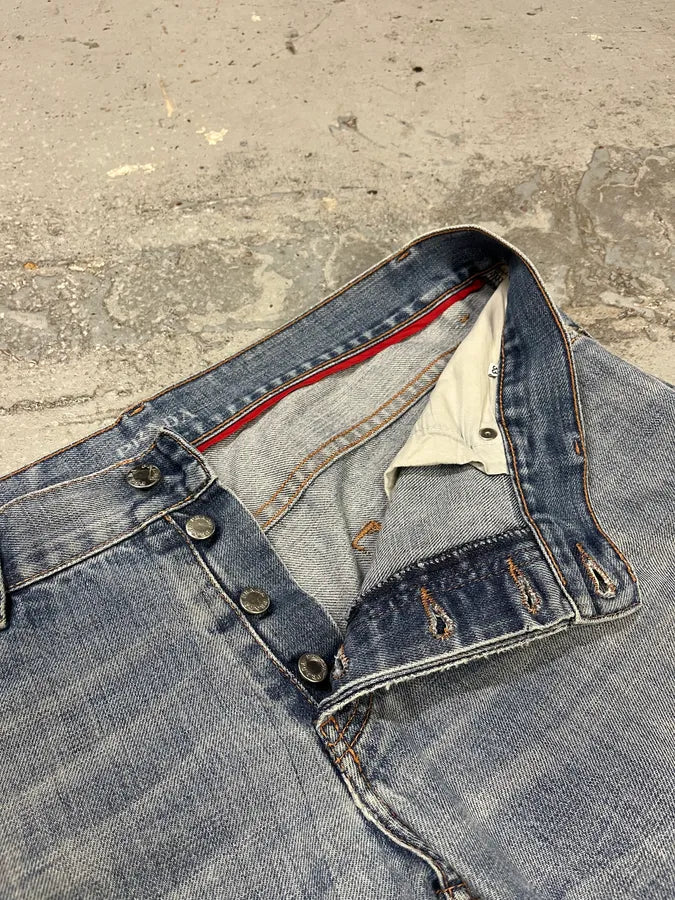 2000s Prada Blue Faded Denim Jeans xSLNrJE 9