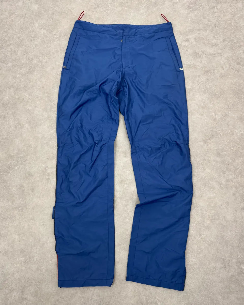 2000s Prada Blue Linea Rossa Ski Pants nOJnvTu 0