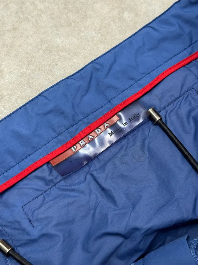2000s Prada Blue Linea Rossa Ski Pants nOJnvTu 11
