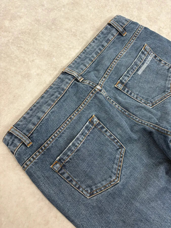 2000s Prada Blue Regular Denim Jeans bigeRHU 7