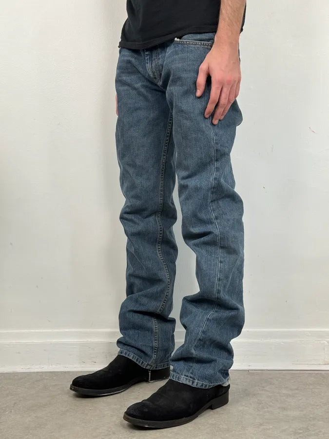 2000s Prada Blue Regular Denim Jeans bigeRHU 1