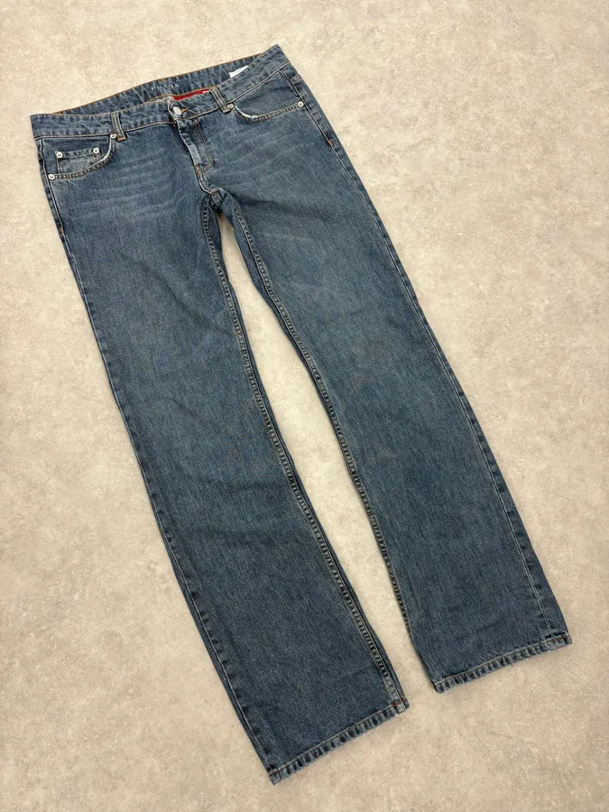 2000s Prada Blue Regular Denim Jeans bigeRHU 4