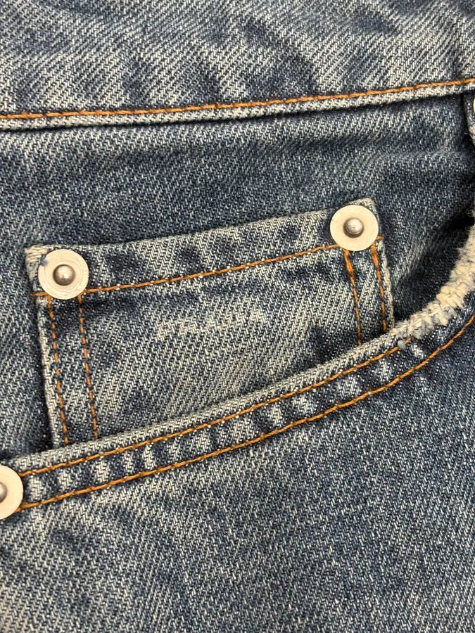 2000s Prada Blue Regular Denim Jeans bigeRHU 11