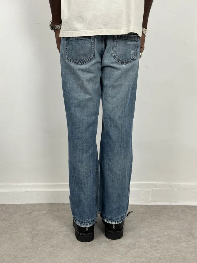 2000s Prada Blue Regular Faded Denim Jeans mFmadXS 2