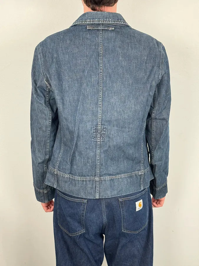 2000s Prada Blue Rock Denim Jacket oogJdmk 2