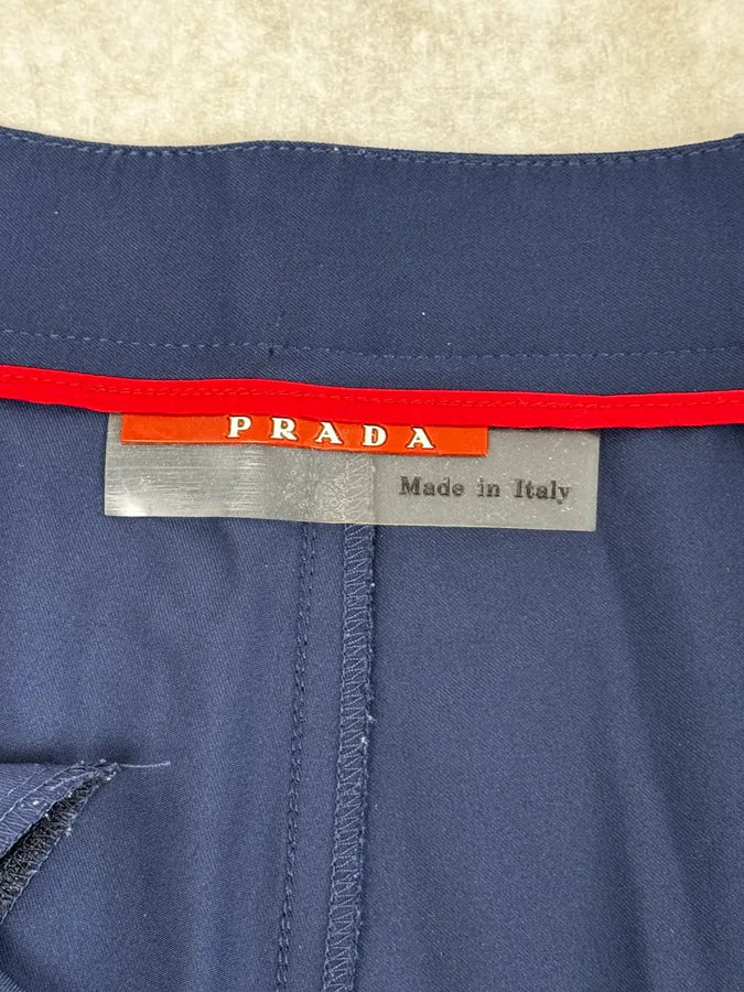 2000s Prada Blue Technical Nylon Pants rGvQfFp 9