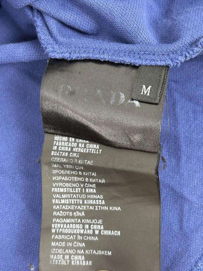 SS2015 Prada Blue Tiger Embroidered Polo eyyIjos 9