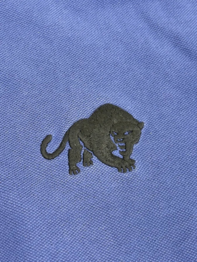 SS2015 Prada Blue Tiger Embroidered Polo eyyIjos 7