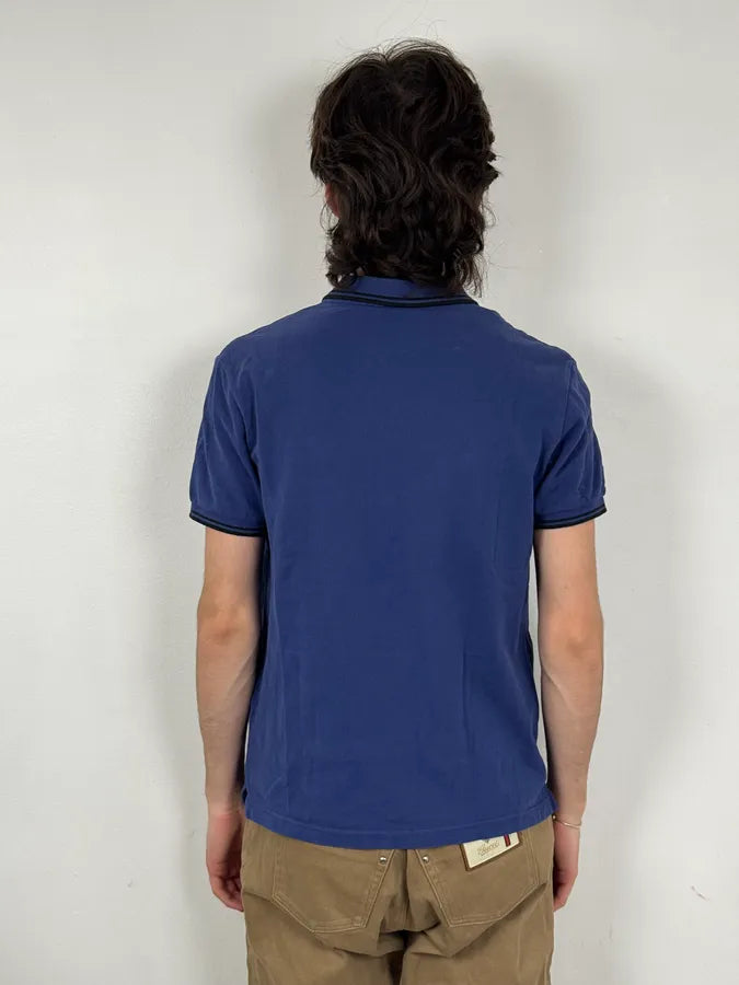 SS2015 Prada Blue Tiger Embroidered Polo eyyIjos 2