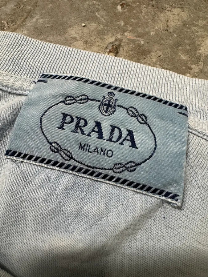 2000s Prada Blue Truck Contemporary T-Shirt (M) WVBaABq 4