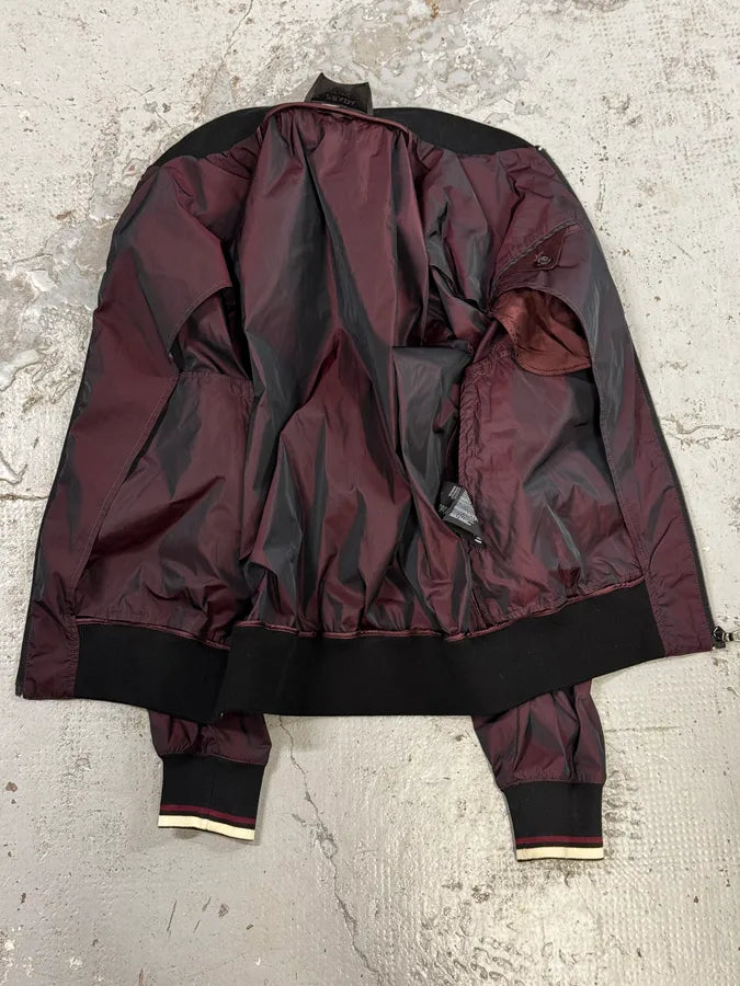 2010s Prada Bordeaux Nylon Bomber Jacket haurKVn 6