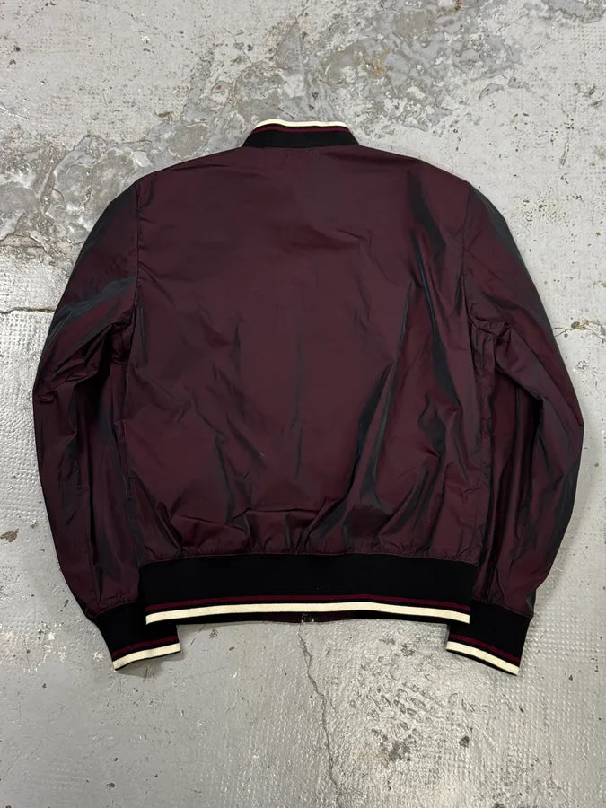 2010s Prada Bordeaux Nylon Bomber Jacket haurKVn 3