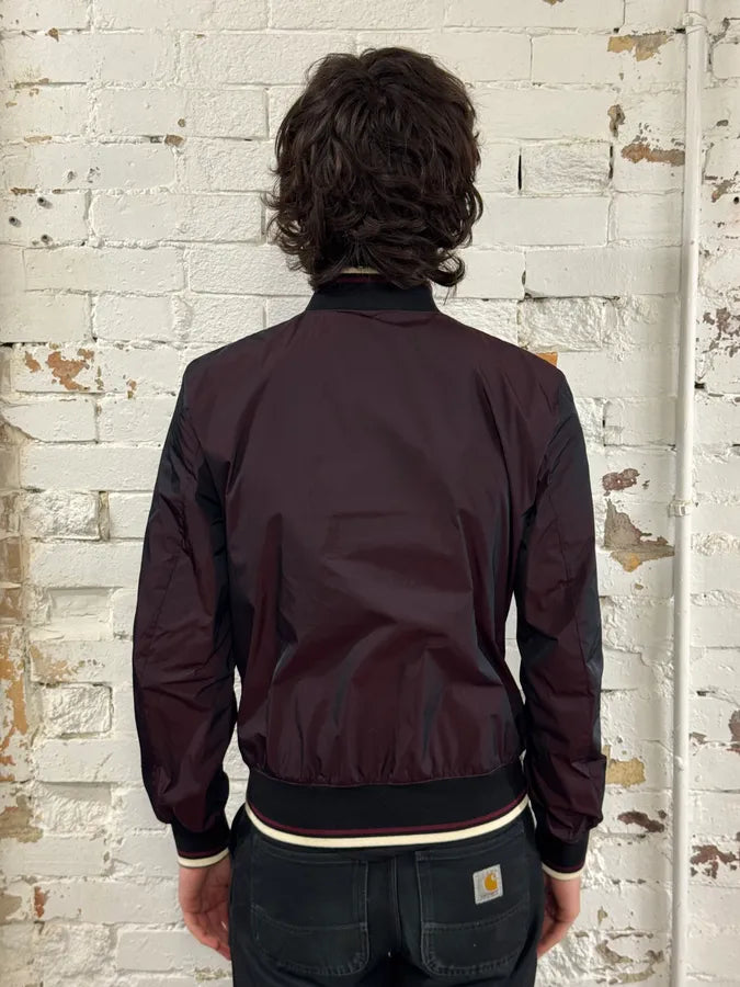 2010s Prada Bordeaux Nylon Bomber Jacket haurKVn 2