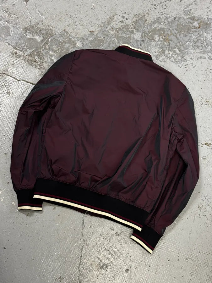 2010s Prada Bordeaux Nylon Bomber Jacket haurKVn 5