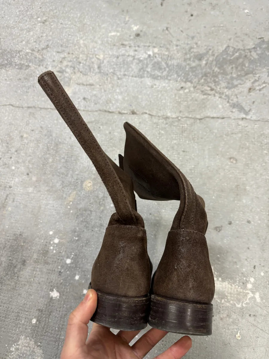 2000s Prada Brown Archive Leather Ankle Boots (42eu/us8.5) 6