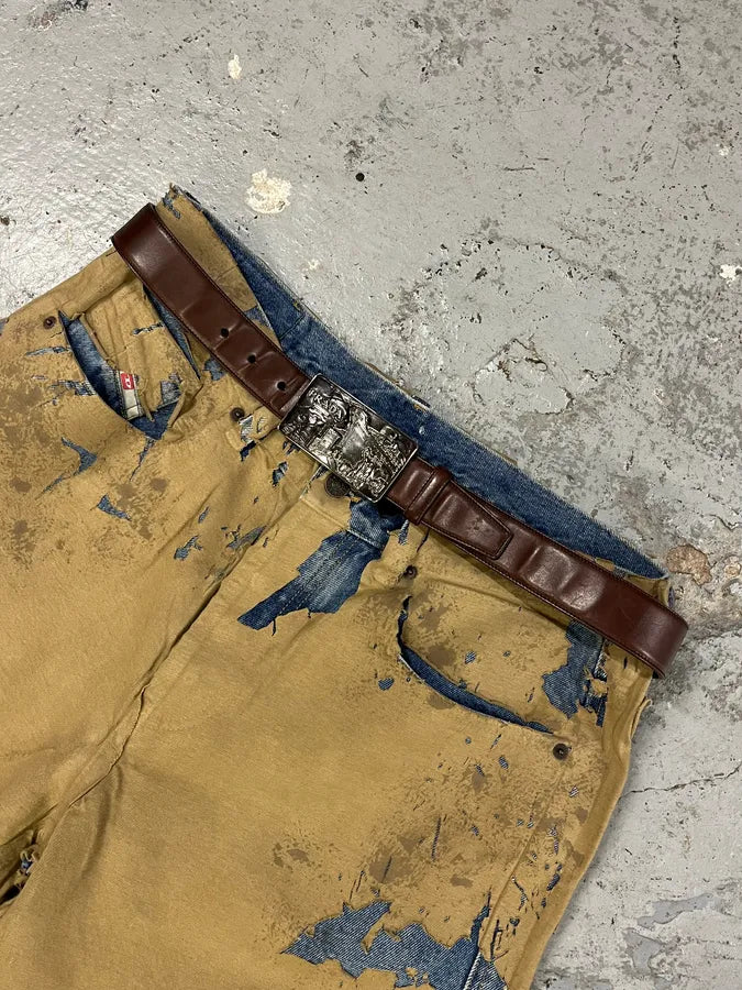 2000s Prada Brown Boat Buckle Leather Belt ubVTraI 1