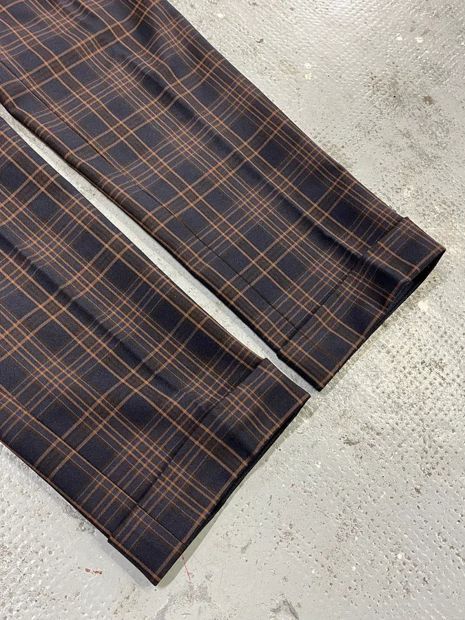 2000s Prada Brown Checkered Elegant Pants YpUAiSU 7