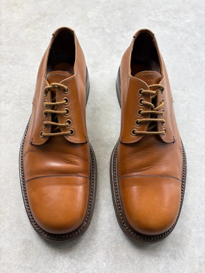 2000s Prada Brown Classy Leather Derbys XnzVgxt 1