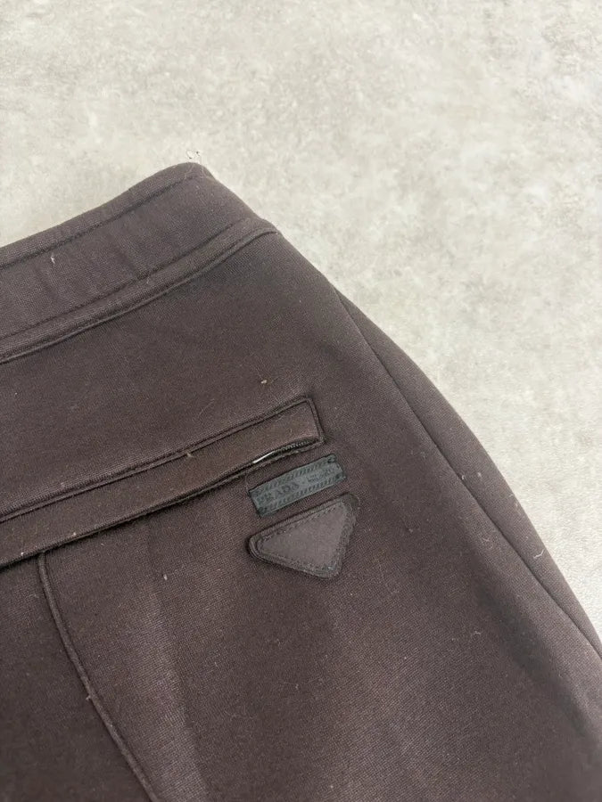 2000s Prada Brown Cozy Tailored Pants vgerLyD 7