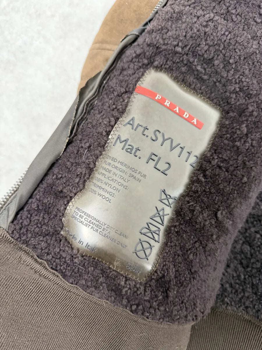 2000s Prada Brown Eroded Hooded Leather Jacket LyobzyS 7