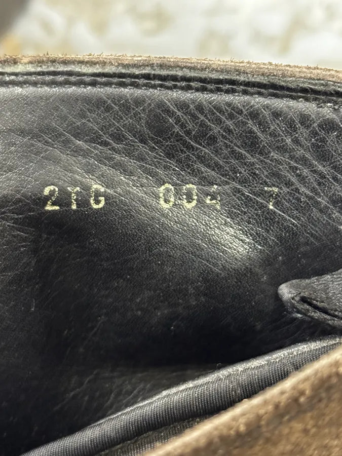 2000s Prada Brown High Suede Leather Boots IEQjuOJ 7