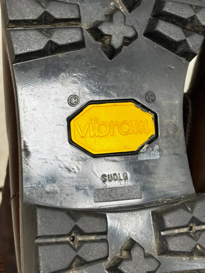 2000s Prada Brown Hybrid Leather Boots pBVFPnz 7