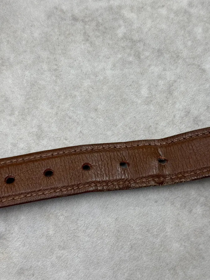 2000s Prada Brown Leather Belt lhKntix 5