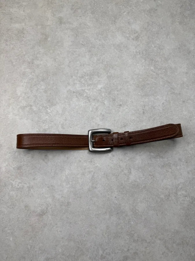 2000s Prada Brown Leather Belt lhKntix 1