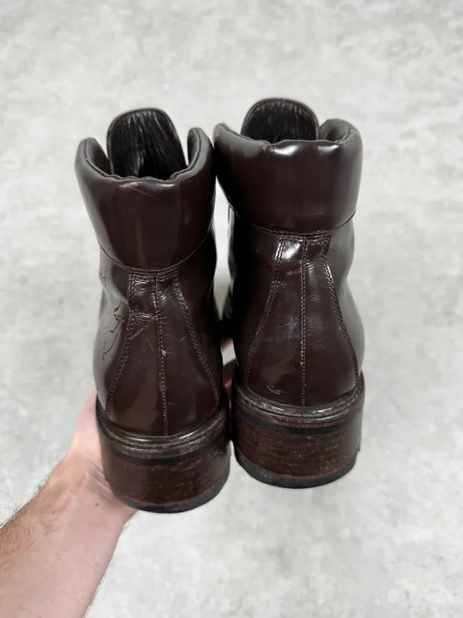 2000s Prada Brown Leather Boots SKUbgYF 3