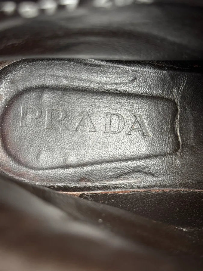 2000s Prada Brown Leather Boots SKUbgYF 6