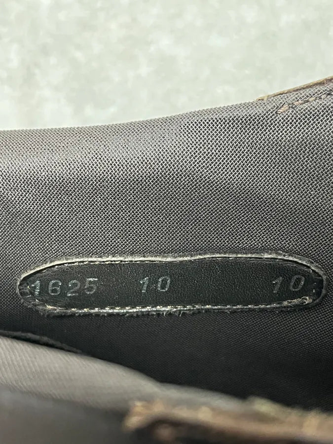 2000s Prada Brown Leather Hybrid Archive Boots KdvKafY 7