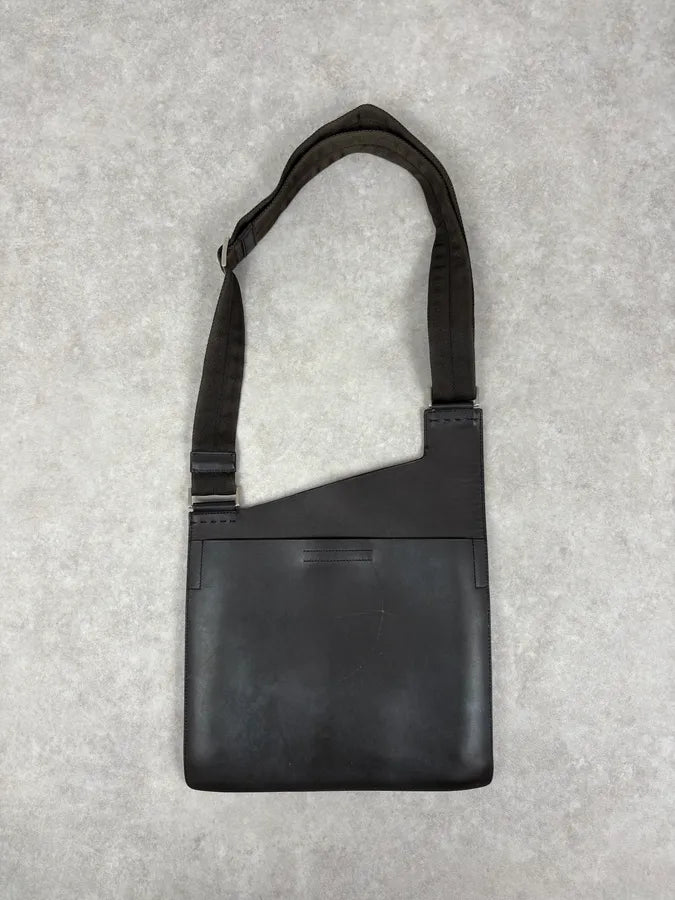 2000s Prada Brown Classy Leather Shoulder Bag CuNBfvR 3