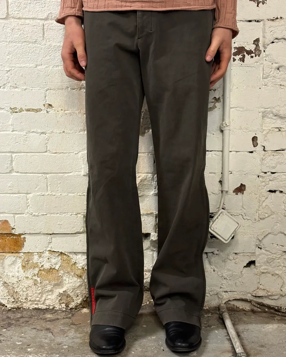 2000s Prada Brown Linea Rossa Cozy Pants xaEheDS 1