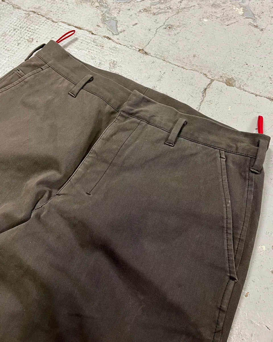 2000s Prada Brown Linea Rossa Cozy Pants xaEheDS 5