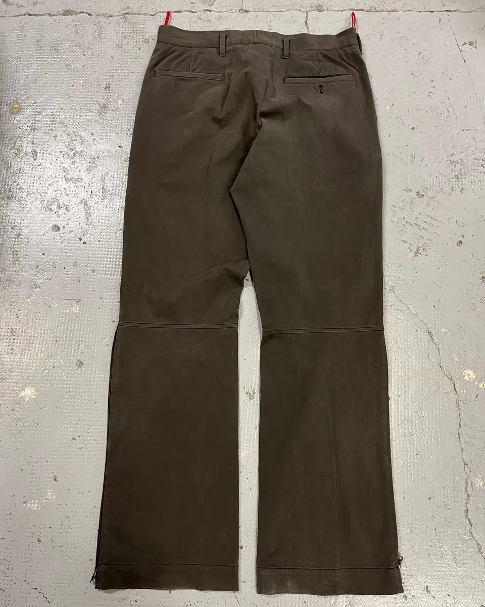 2000s Prada Brown Linea Rossa Cozy Pants xaEheDS 8
