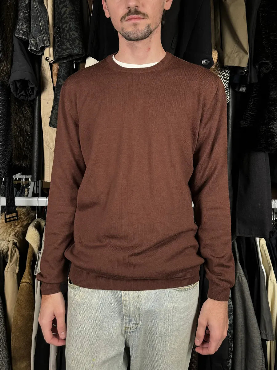 2000s Prada Brown Minimalist Sweater  JwbZkcp 1