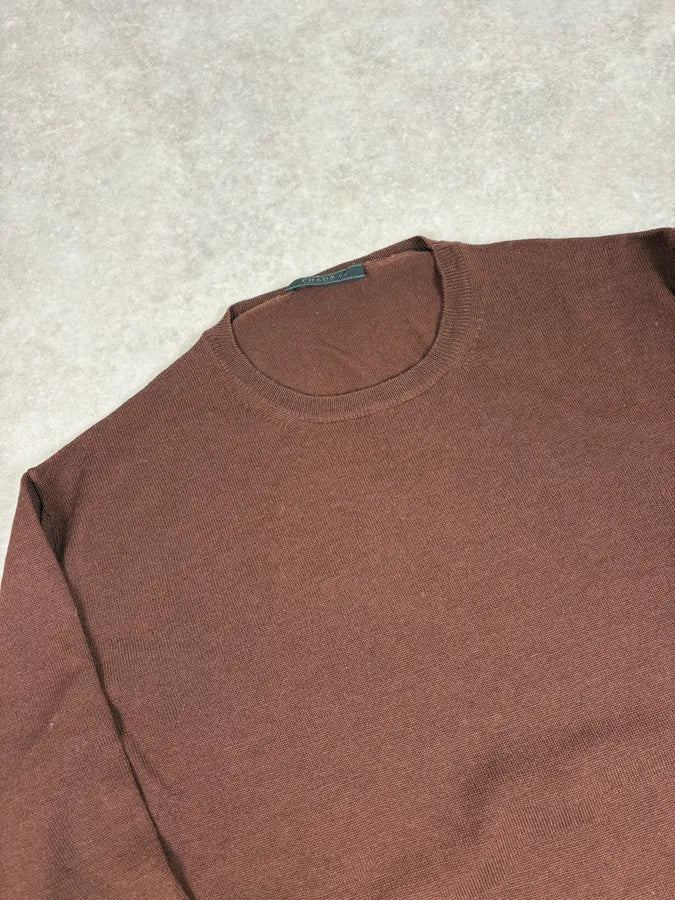 2000s Prada Brown Minimalist Sweater  JwbZkcp 4