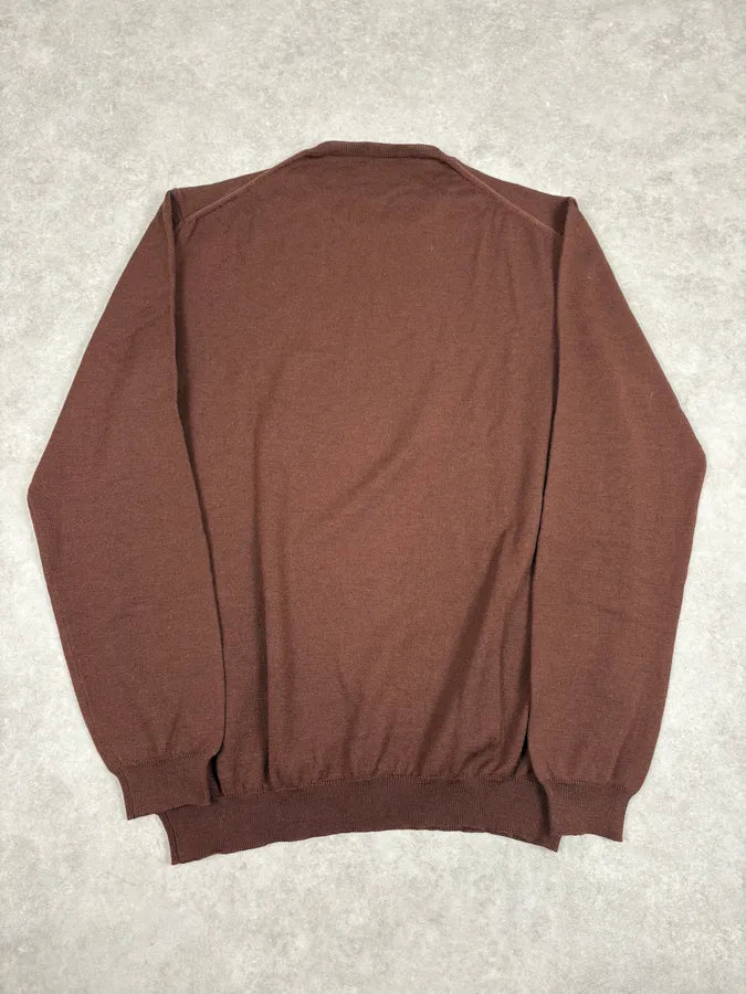 2000s Prada Brown Minimalist Sweater  JwbZkcp 5