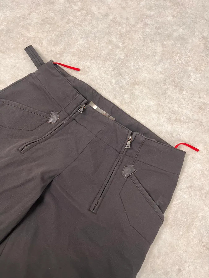 2000s Prada Brown Multi Zip Tactical Pants SHmzzIo 4