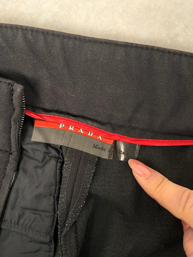 2000s Prada Brown Multi Zip Tactical Pants SHmzzIo 8