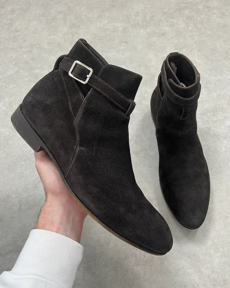 2000s Prada Brown Suede Leather Boots lqBuysy 0