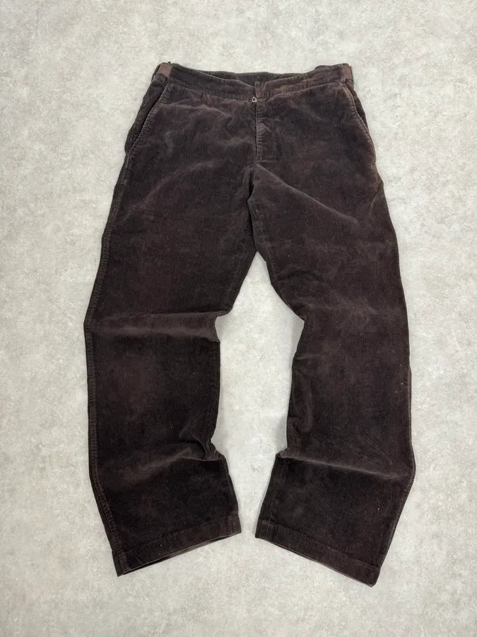 2000s Prada Brown Velvet Cozy Pants xmyttWn 0