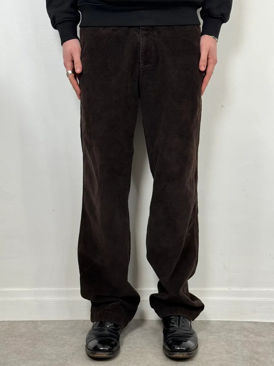 2000s Prada Brown Velvet Cozy Pants xmyttWn 1