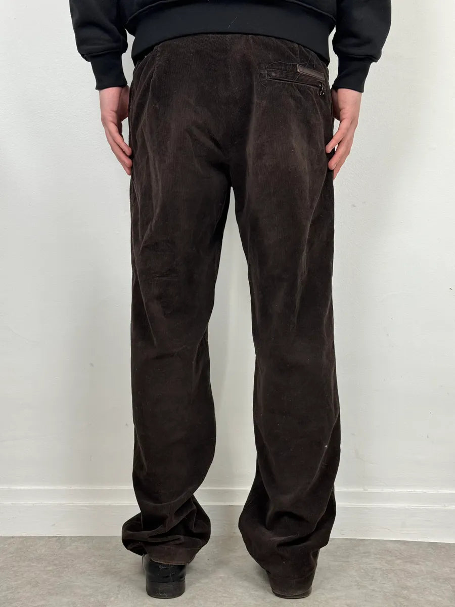 2000s Prada Brown Velvet Cozy Pants xmyttWn 3