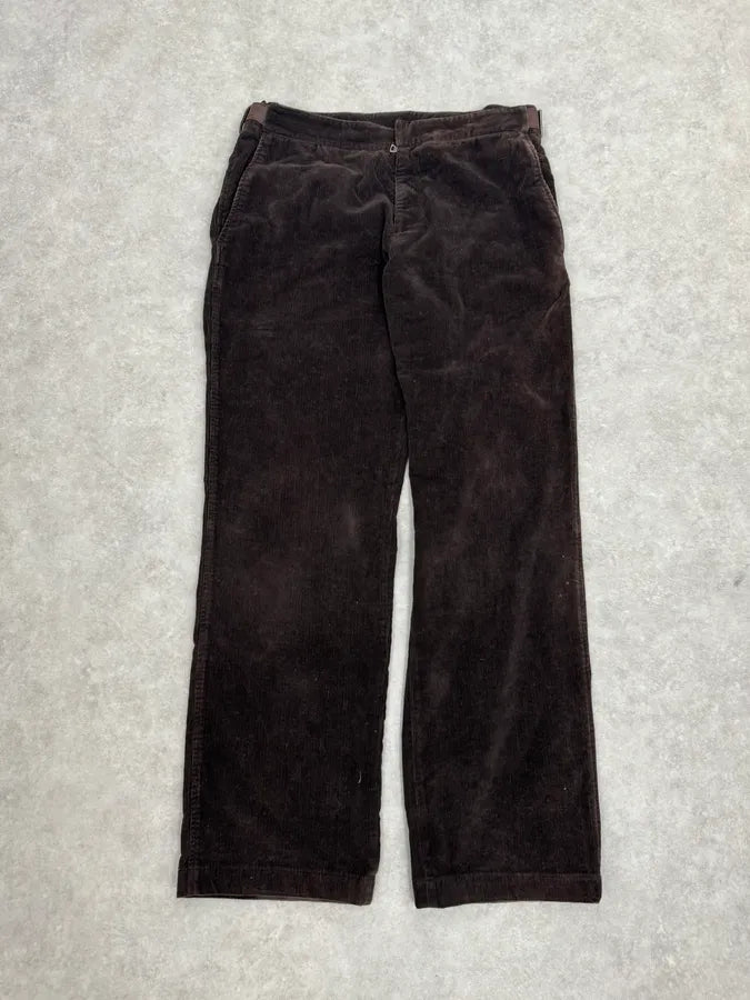2000s Prada Brown Velvet Cozy Pants xmyttWn 4