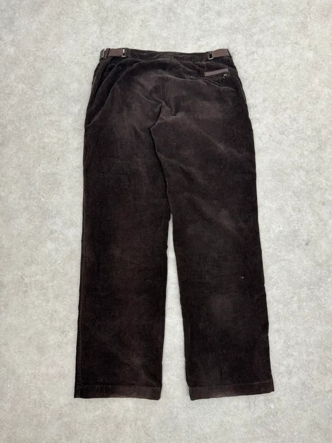 2000s Prada Brown Velvet Cozy Pants xmyttWn 7