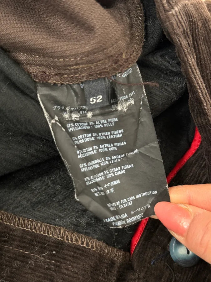 2000s Prada Brown Velvet Cozy Pants xmyttWn 8