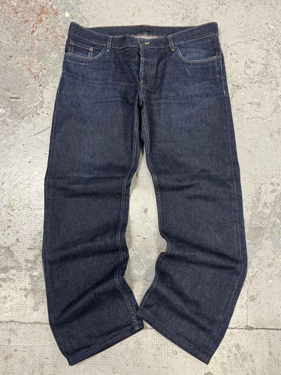 2000s Prada Brut Navy Denim Jeans GAOnYxY 0