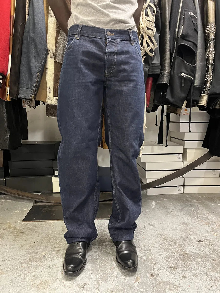 2000s Prada Brut Navy Denim Jeans GAOnYxY 1